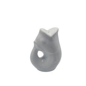 GURGLE POT MINI FISH White 4" tall Ceramic Pitcher. MINT. Dated 2006. 3 oz